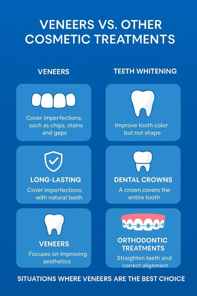Veneers vs. Other Cosmetic Treatments When Are Veneers the Best Choice - Comparision